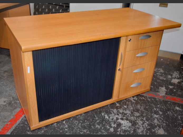 OAK FOIL 4-DRAWER PEDENZA, 135 x 70 x 74cm