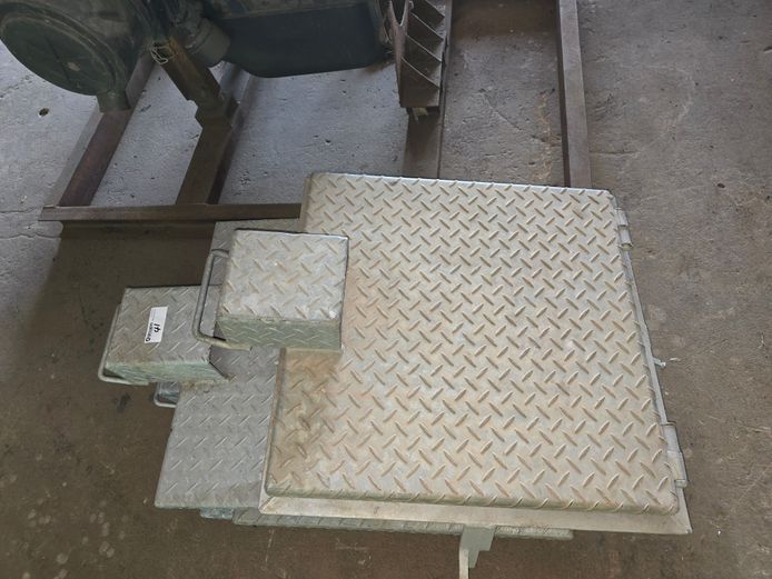 3 x STEEL MANHOLE COVERS