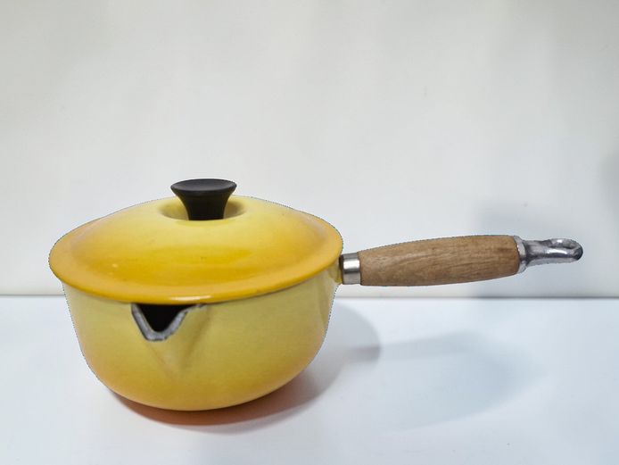 Vintage Le Creuset Enameled Cast Iron Saucier No. 16