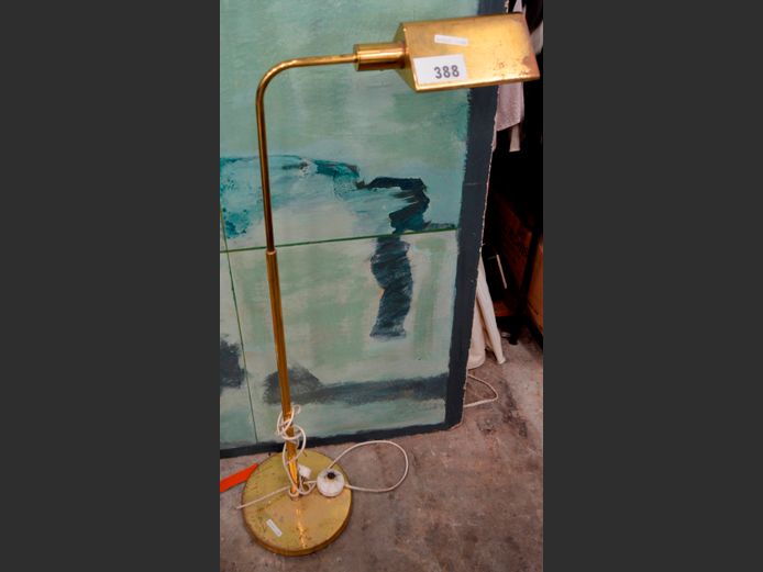 BRASS LIBRARY LAMP [Brass tarnished]