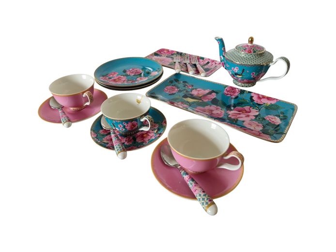 Maxwell & Williams "Kimono" Chinoiserie Fine Bone China Tea Service