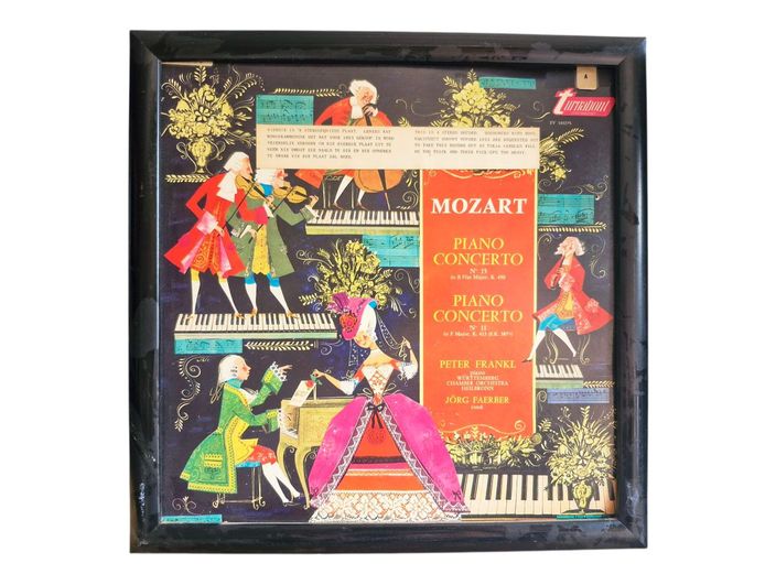 Peter Frankl's Mozart Piano Concertos on LP Vinyl Framed