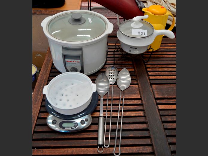 TEDELEX SLOW COOKER, YONSA RICE COOKER, PHILIPS KITCHEN SCALE, etc [Untested]
