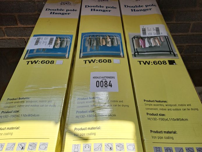LOT OF 12 35KG DOUBLE POLE HANGER 