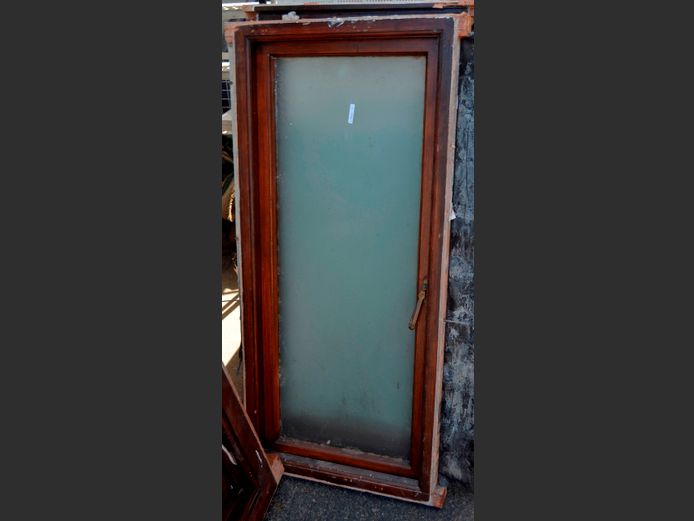 MERANTI WINDOW WITH GLASS, 120 x 59cm