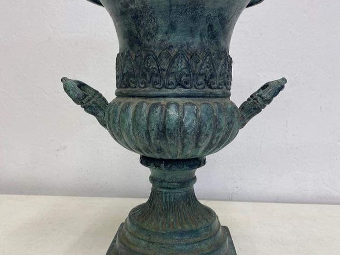 Cast iron urn