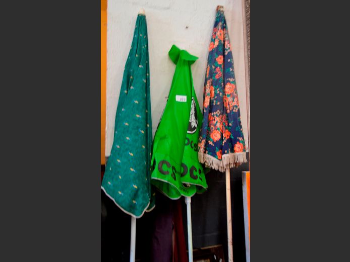 LOT OF 3: BEACH UMBRELLAS