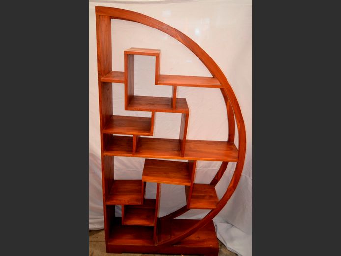 CHERRYWOOD MULTI-TIER BOOKSHELF, 104 x 30 x 200cm