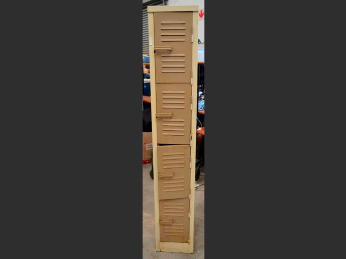CREAM 4-DOOR STAFF LOCKER, 46 x 30 x 180cm