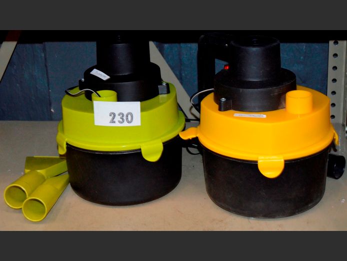 LOT OF 2: CANISTER CAR VACUUM CLEANERS [Untested]
