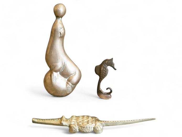 Vintage Brass Animal Figures