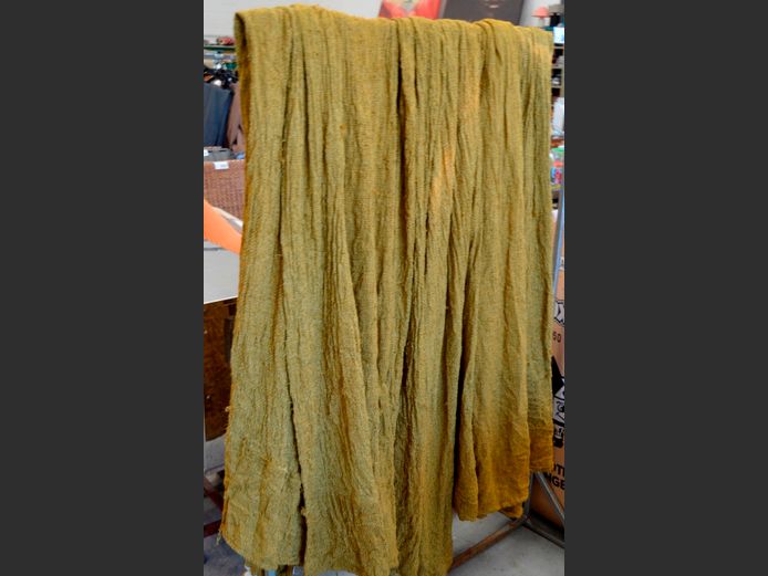 SET OF 5 MUSTARD COLOURED CURTAINS