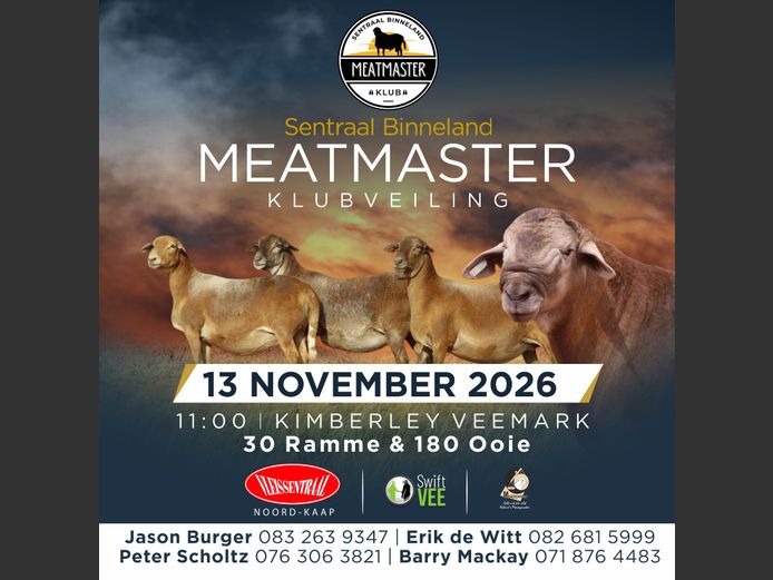 SENTRAAL BINNELAND MEATMASTER KLUB VEILING