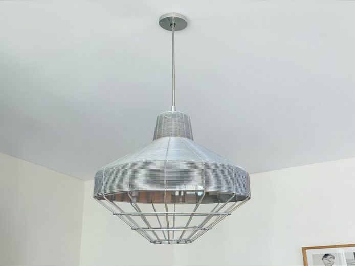 Contemporary Industrial Wirework Pendant Light