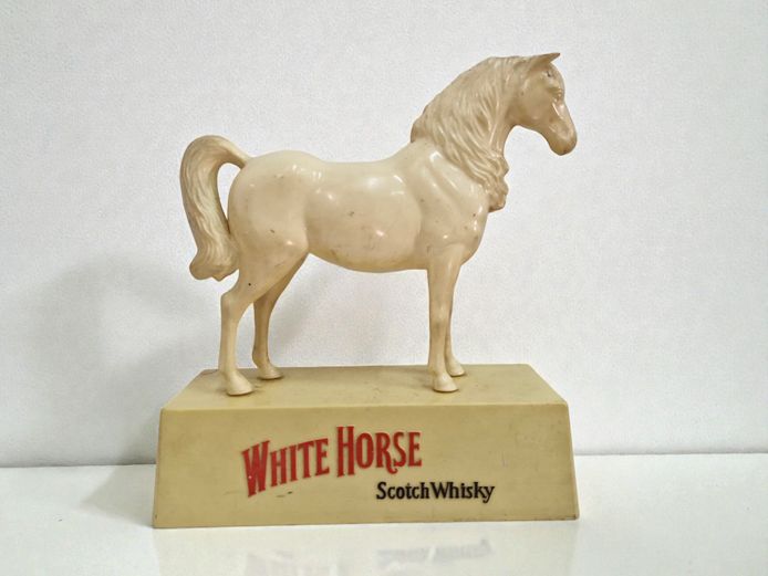 Vintage White Horse Scotch Whisky Advertising Statuette