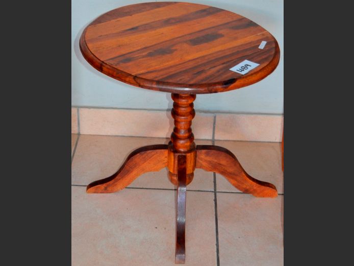 BLACKWOOD CIRCULAR SIDE TABLE, 50cm Diameter x 50cm High