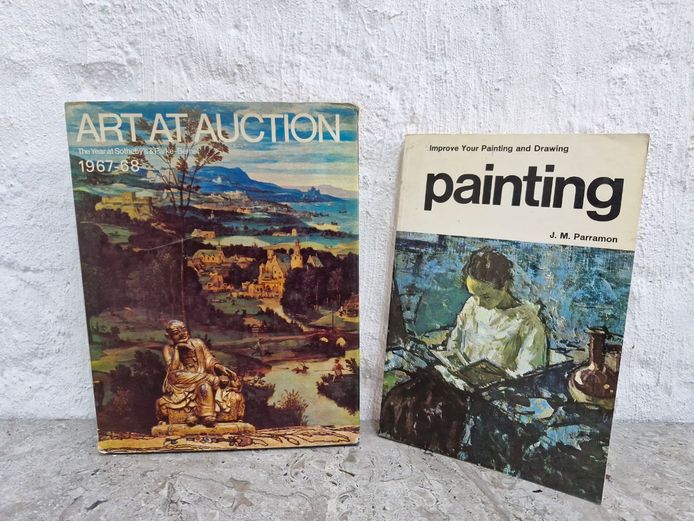 Vintage Art Book Set: Art at Auction 1967-68 & J. M. Parramon's Painting