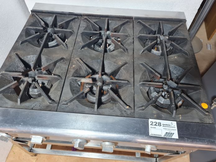 6 BURNER GAS BOILER TABLE