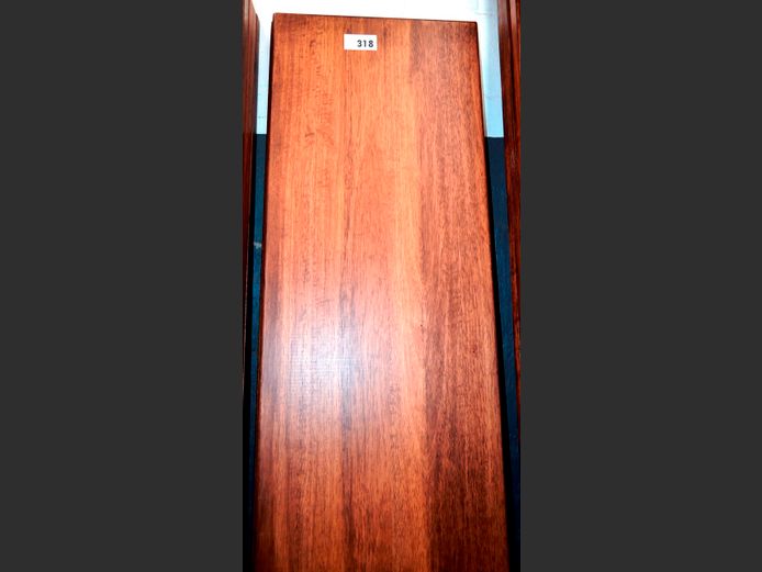 LOT OF 2: STAINED OAK COUNTER TOPS, 147 x 45cm