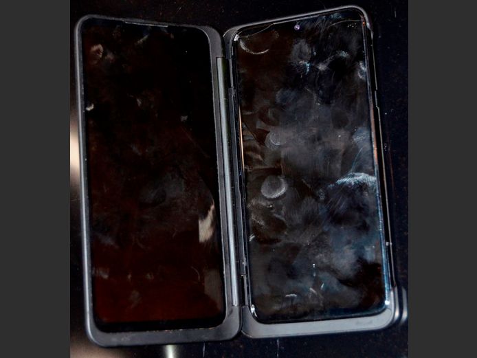 LG G 8 [Untested, Damaged, no charger]