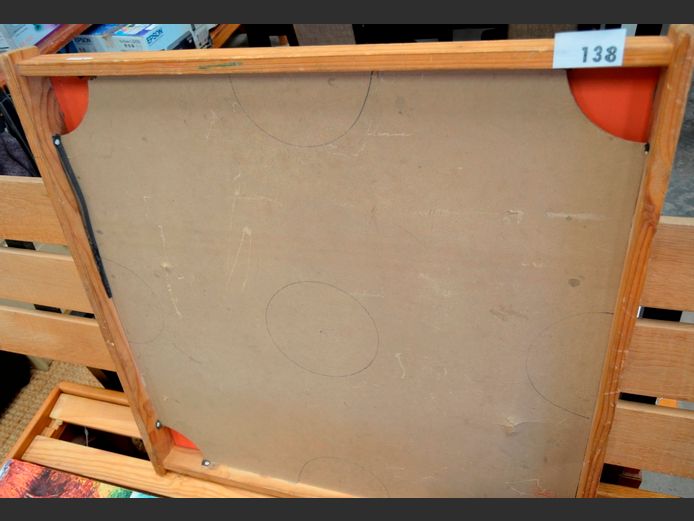 PINE FRAMED FINGERBOARD, 96 x 93cm