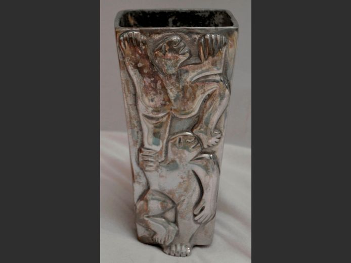 CARROL BOYES VASE, 12 x 12 x 24cm