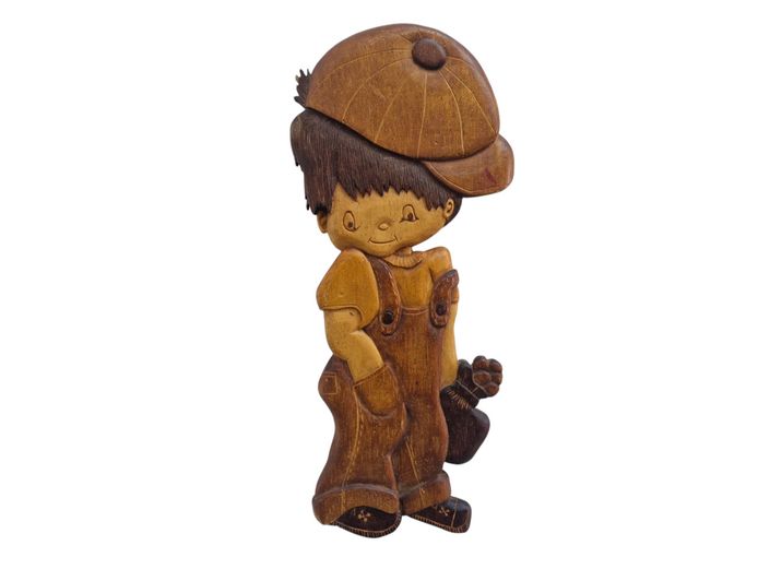 1996 Nellie Venter Hand Carved Wooden Wall Sculpture