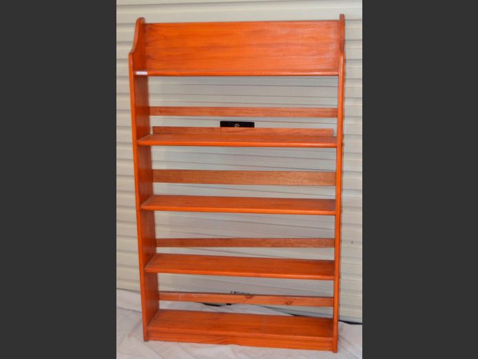 PINE 5-TIER BOOKSHELF, 90 x 22 x 148cm