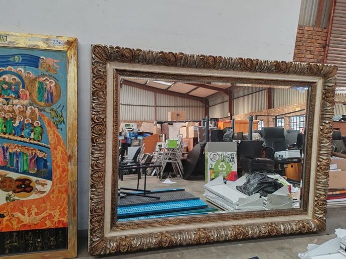 Large Framed Mirror (STC)