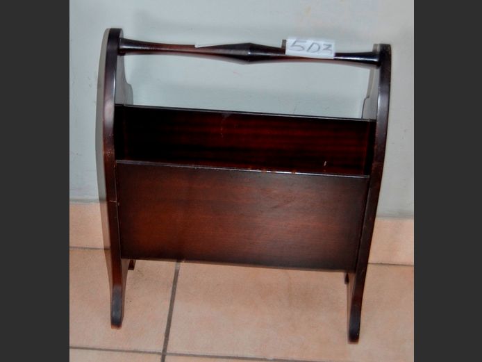 IMBUIA MAGAZINE STAND, 41 x 19 x 50cm