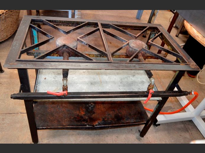 2-BURNER BOILING TABLE, 90 x 55 x 71cm