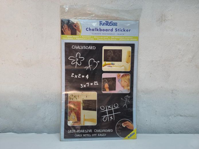 Self-Adhesive Chalkboard Sticker Classic Rectangle Black