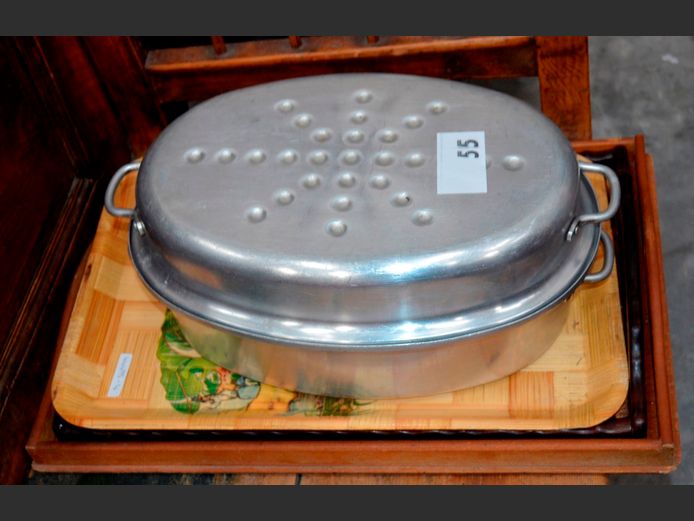 LARGE BRAAI DISH, TRAYS, etc