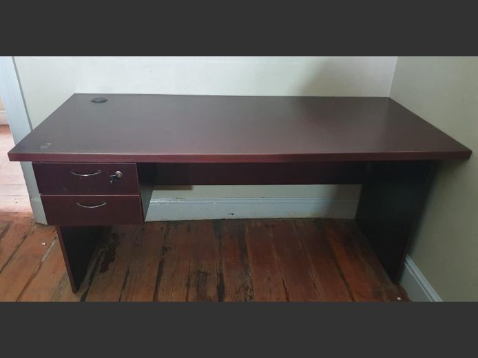 Darkwood 2-Drawer Desk