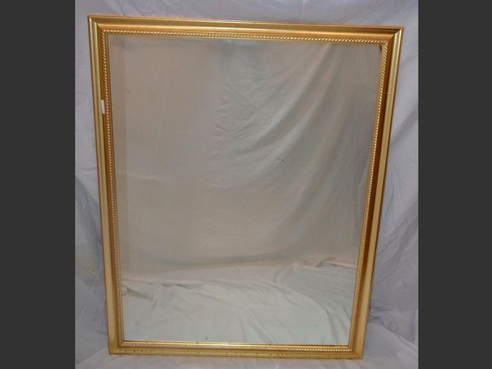 GILT FRAMED MIRROR, 133 x 103cm