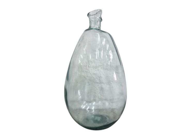 Organic Shaped Recycled Glass "Balloon" Bottle Vase