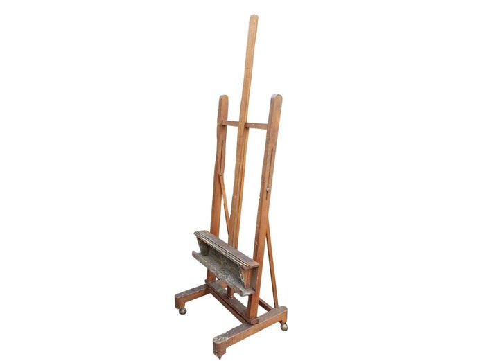 Mid-Century Artist's Easel on Castors