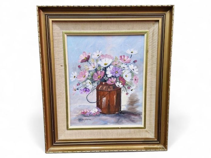 Original Shirley Clarke Still Life Oil Painting