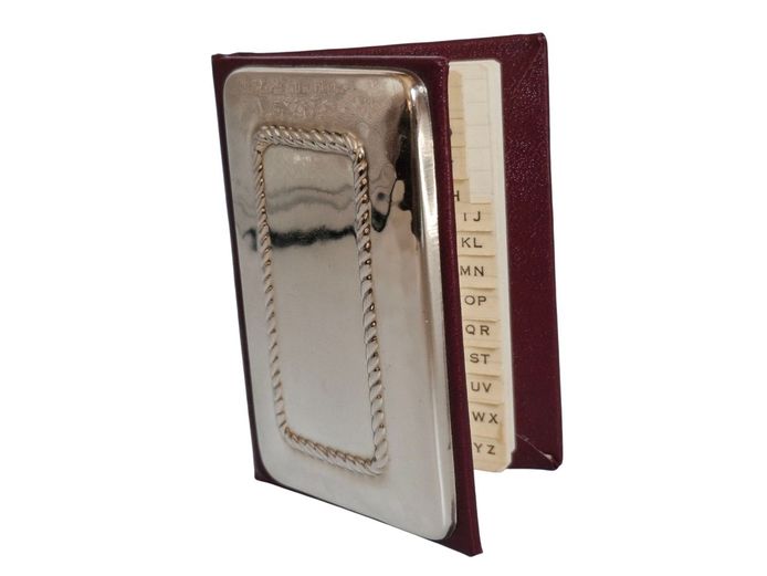 Sterling Silver Pocket Size Telephone Index Book