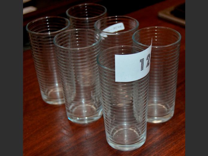 SET OF 6 GLASS 4 YOU HIBALLS