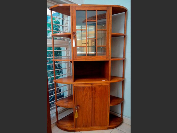KIAAT 2-DOOR, MULTI SHELF DRINKS CABINET, 117 x 75 x 187cm