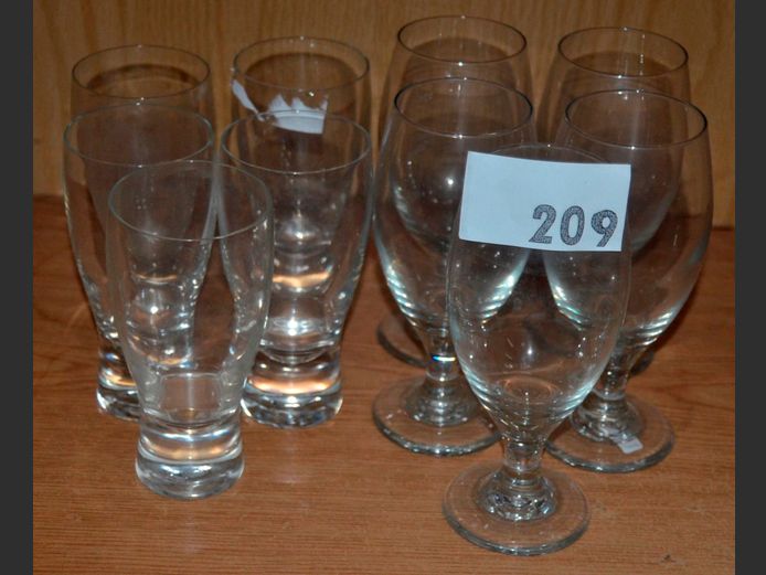 ASSORTED DRINKING GLASSES