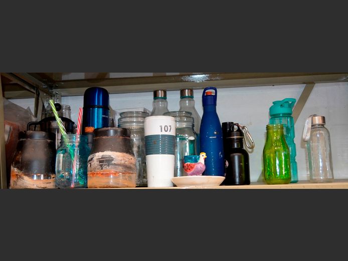 GLASS STORAGE JARS WITH LIDS, FRENCH PRESS, etc