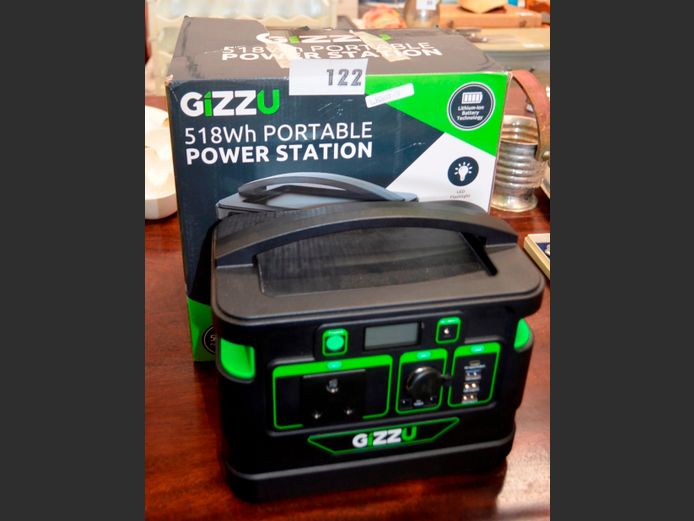 GIZZU 518Wh PORTABLE POWER STATION [Untested, no power supply]