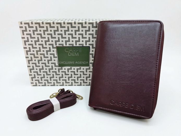 Carpe Diem Burgundy Faux Leather Exclusive Organizer