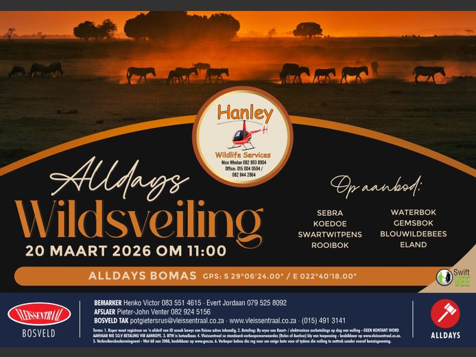 HANLEY WILDLIFE SERVICES WILDSVEILING