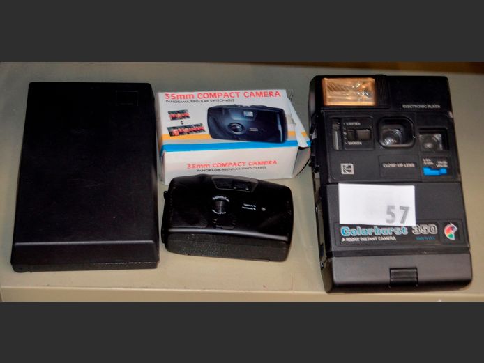 KODAK COLOURBURST 350 INSTANT CAMERA & ANOTHER [Condition unknown]