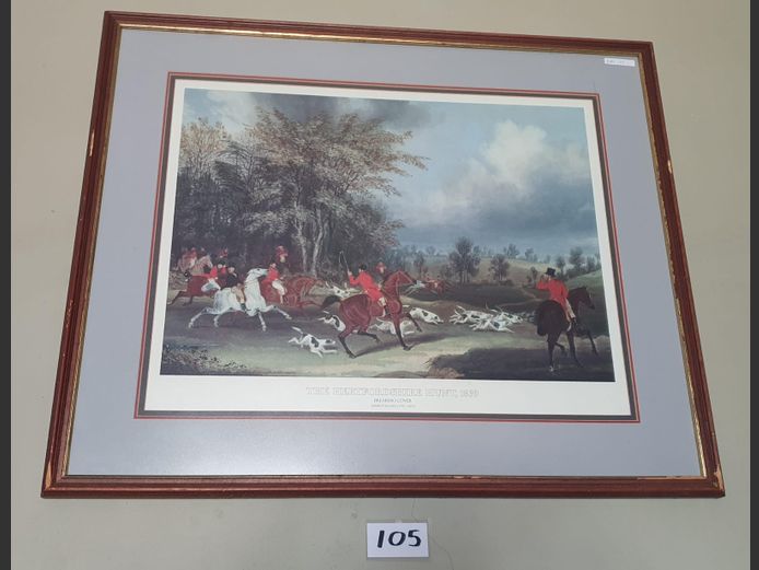 FRAMED PRINT "BREAKING COVER", 56 x 41cm