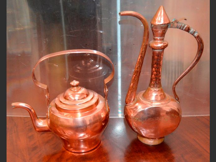 "ZANZIBAR" COPPER JUG & KETTLE