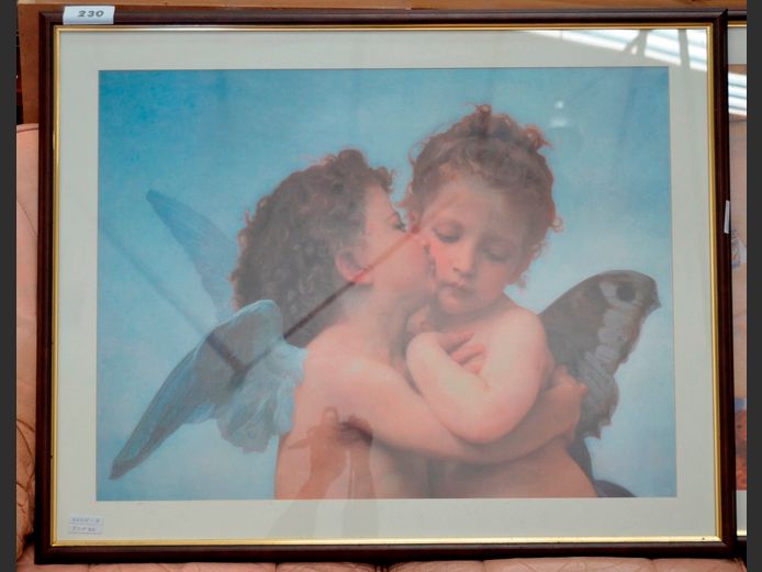 FRAMED PRINT "CHERUBS", 80 x 60cm
